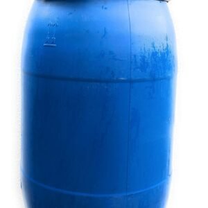 AGROHIT Weithalsfass 220 l, Sauerkrautfass mit Deckel, Regenfass, Deckelfass für Camping und Aufbewahrung von Lebensmitteln oder Wasser, Robust & Lebensmittelecht, Wasserfass, Blau