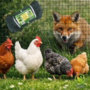 F & R Vogelschutznetz Garten – 18 g/m², Maschenweite 20 × 20 mm, Schwarz-Grün I Reißfestes Engmaschiges Vogelnetz gegen Vögel, Laubschutznetz für Obst, Gemüse & Balkon, 8 × 8 m - Image 4